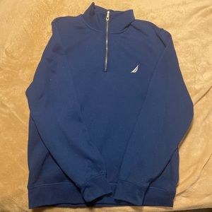 Large Dark Navy Blue Nautical Quarter Zip